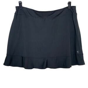 LPGA Black Ruffle Trim Golf Pickleball Tennis Activewear Skort Size XXL